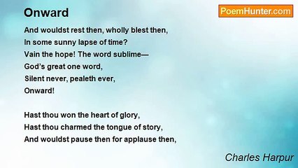 Charles Harpur - Onward