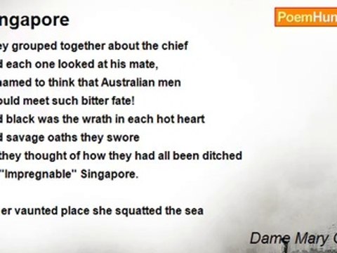 Dame Mary Gilmore - Singapore