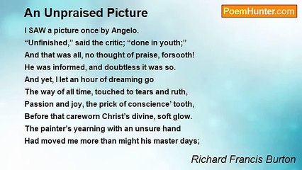 Richard Francis Burton - An Unpraised Picture
