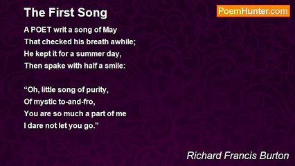 Richard Francis Burton - The First Song