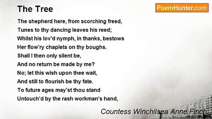 Countess Winchilsea Anne Finch - The Tree