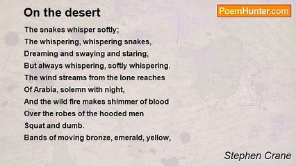 Stephen Crane - On the desert