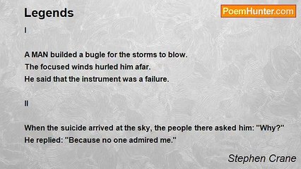 Stephen Crane - Legends