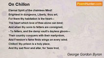 George Gordon Byron - On Chillon