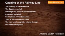Andrew Barton Paterson - Opening of the Railway Line