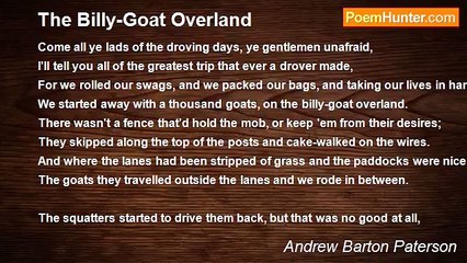 Andrew Barton Paterson - The Billy-Goat Overland