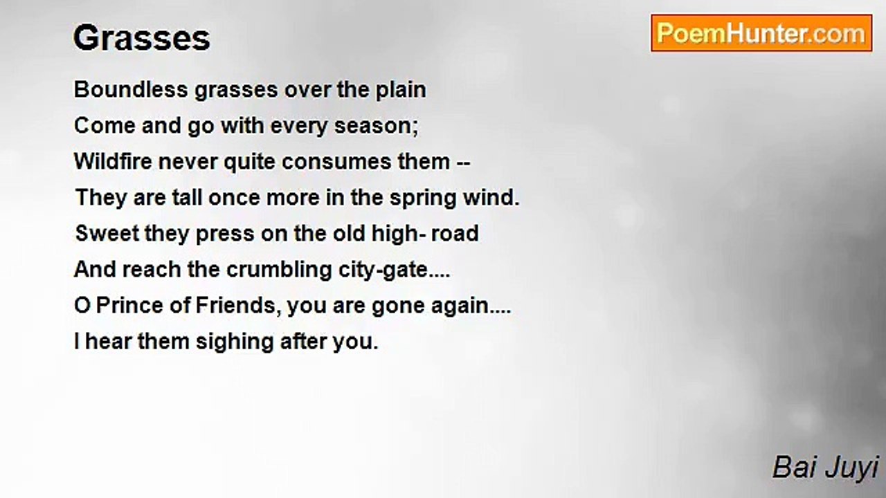 Bai Juyi - Grasses