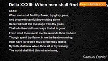 Samuel Daniel - Delia XXXIII: When men shall find thy flower, thy glory, pa