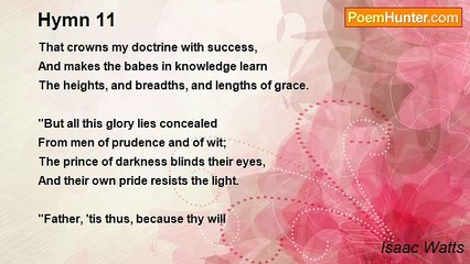 Isaac Watts - Hymn 11