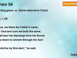 Isaac Watts - Hymn 54