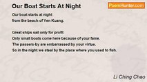 Li Ching Chao - Our Boat Starts At Night