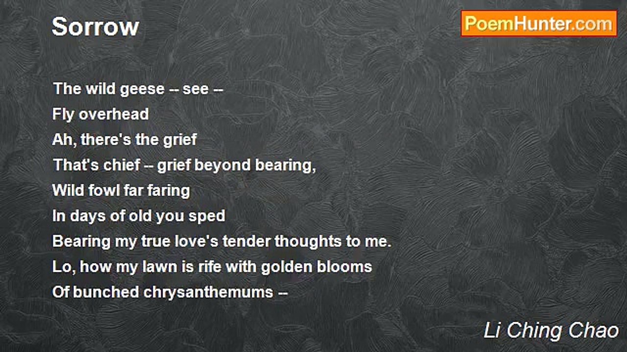 Li Ching Chao - Sorrow