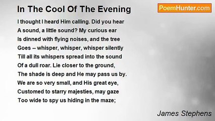 James Stephens - In The Cool Of The Evening