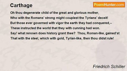 Friedrich Schiller - Carthage