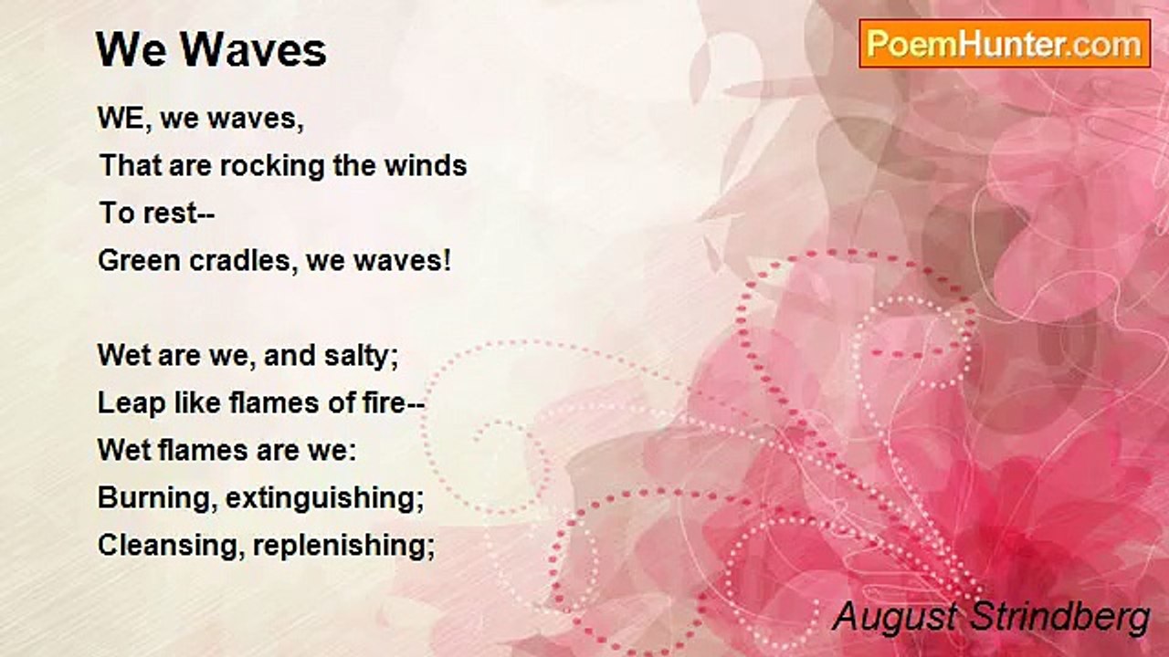 August Strindberg - We Waves