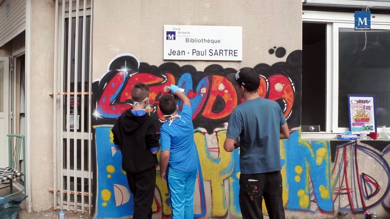 On graff à la Cité
