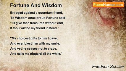Friedrich Schiller - Fortune And Wisdom