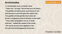 Friedrich Schiller - Archimedes