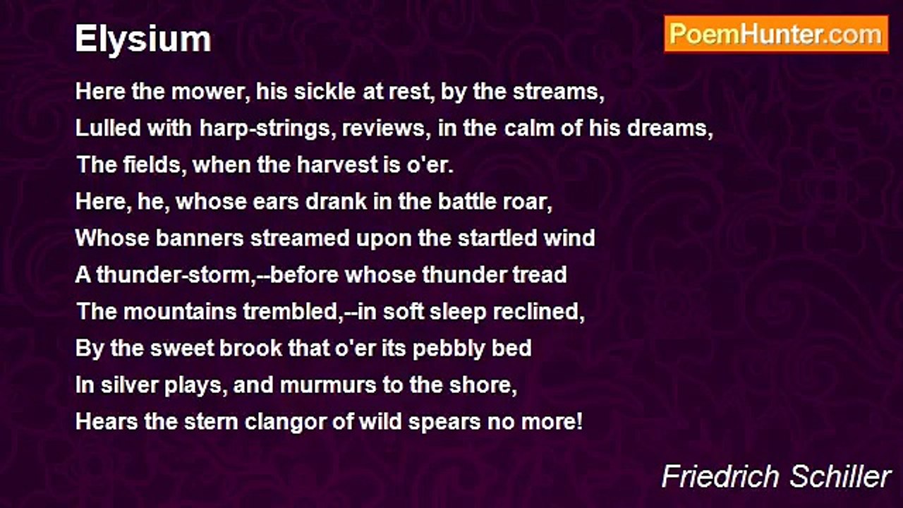 Friedrich Schiller - Elysium