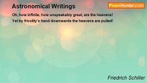 Friedrich Schiller - Astronomical Writings