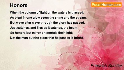 Friedrich Schiller - Honors