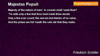 Friedrich Schiller - Majestas Populi