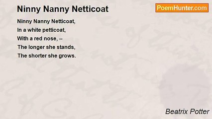 Beatrix Potter - Ninny Nanny Netticoat