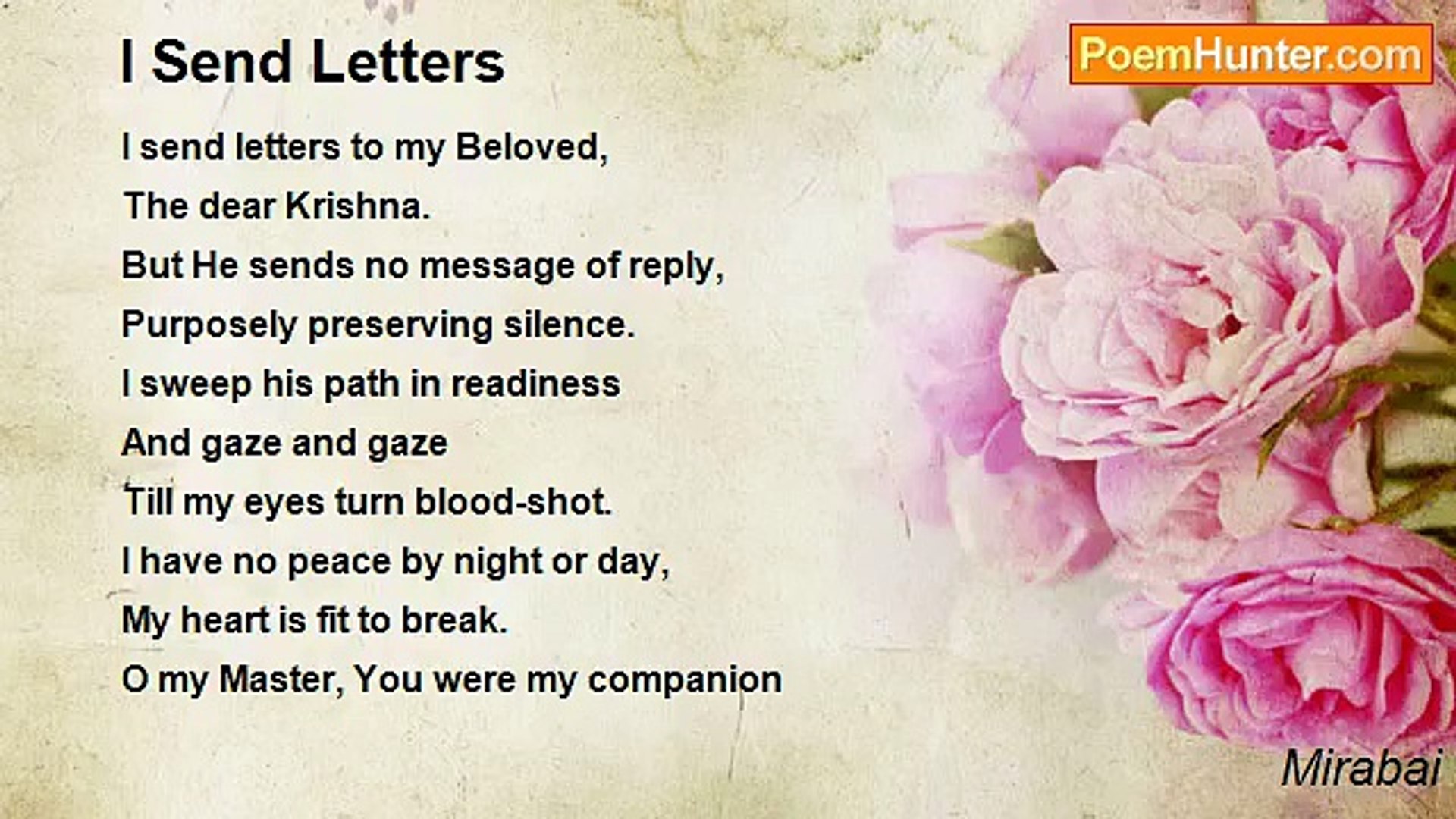 ⁣Mirabai - I Send Letters