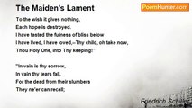 Friedrich Schiller - The Maiden's Lament