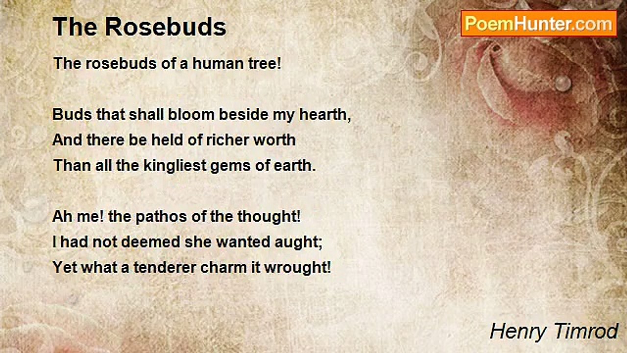 Henry Timrod - The Rosebuds