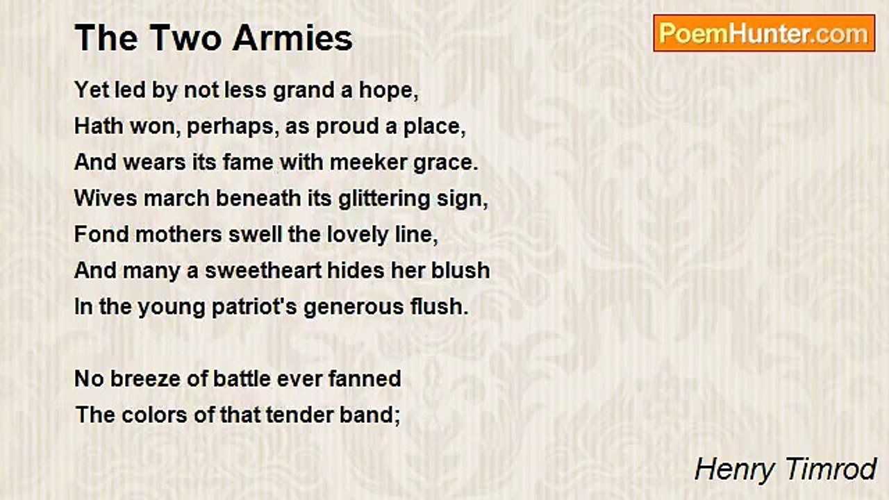 Henry Timrod - The Two Armies