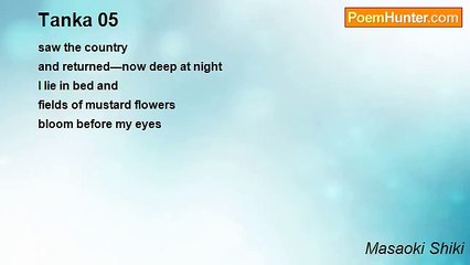 Masaoki Shiki - Tanka 05