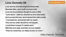 Giles Fletcher The Elder - Licia Sonnets 04