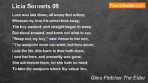 Giles Fletcher The Elder - Licia Sonnets 09