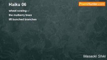 Masaoki Shiki - Haiku 06