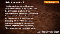 Giles Fletcher The Elder - Licia Sonnets 15