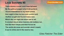 Giles Fletcher The Elder - Licia Sonnets 45