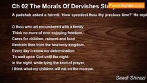Saadi Shirazi - Ch 02 The Morals Of Dervishes Story 33