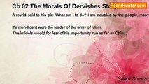 Saadi Shirazi - Ch 02 The Morals Of Dervishes Story 38