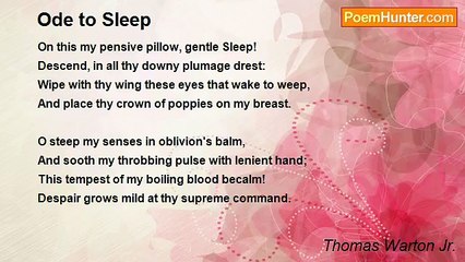 Thomas Warton Jr. - Ode to Sleep