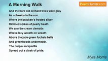 Myra Morris - A Morning Walk