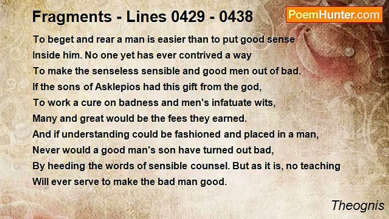 Theognis - Fragments - Lines 0429 - 0438