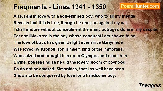 Theognis - Fragments - Lines 1341 - 1350
