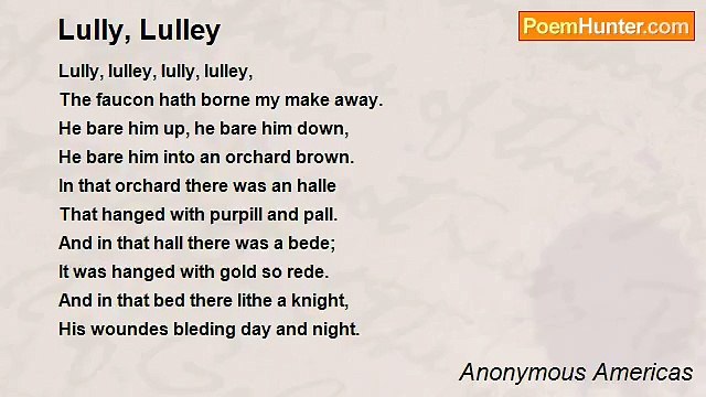 Anonymous Americas - Lully, Lulley