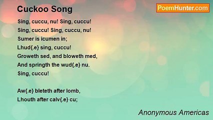 Anonymous Americas - Cuckoo Song