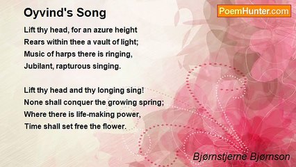 Bjørnstjerne Bjørnson - Oyvind's Song