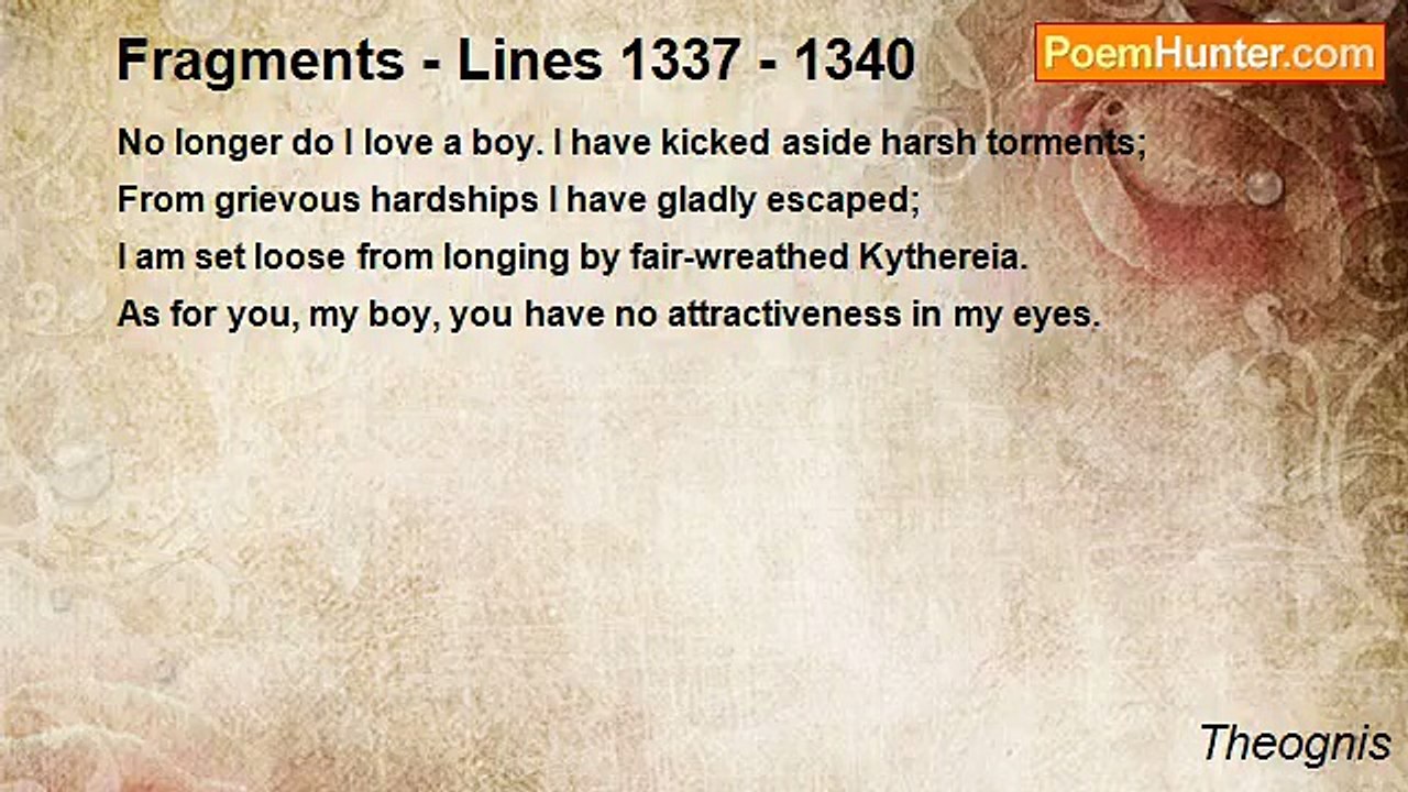 Theognis - Fragments - Lines 1337 - 1340
