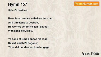 Isaac Watts - Hymn 157