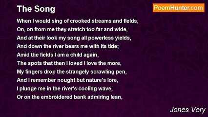 Jones Very - The Song
