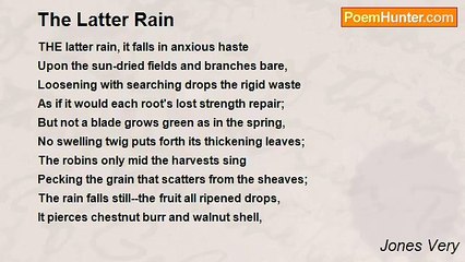 Jones Very - The Latter Rain